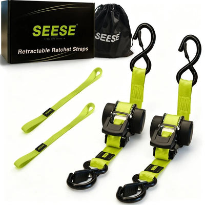 Heavy Duty Retractable Ratchet Straps