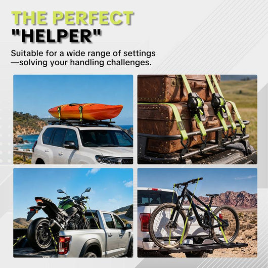 Heavy Duty Retractable Ratchet Straps